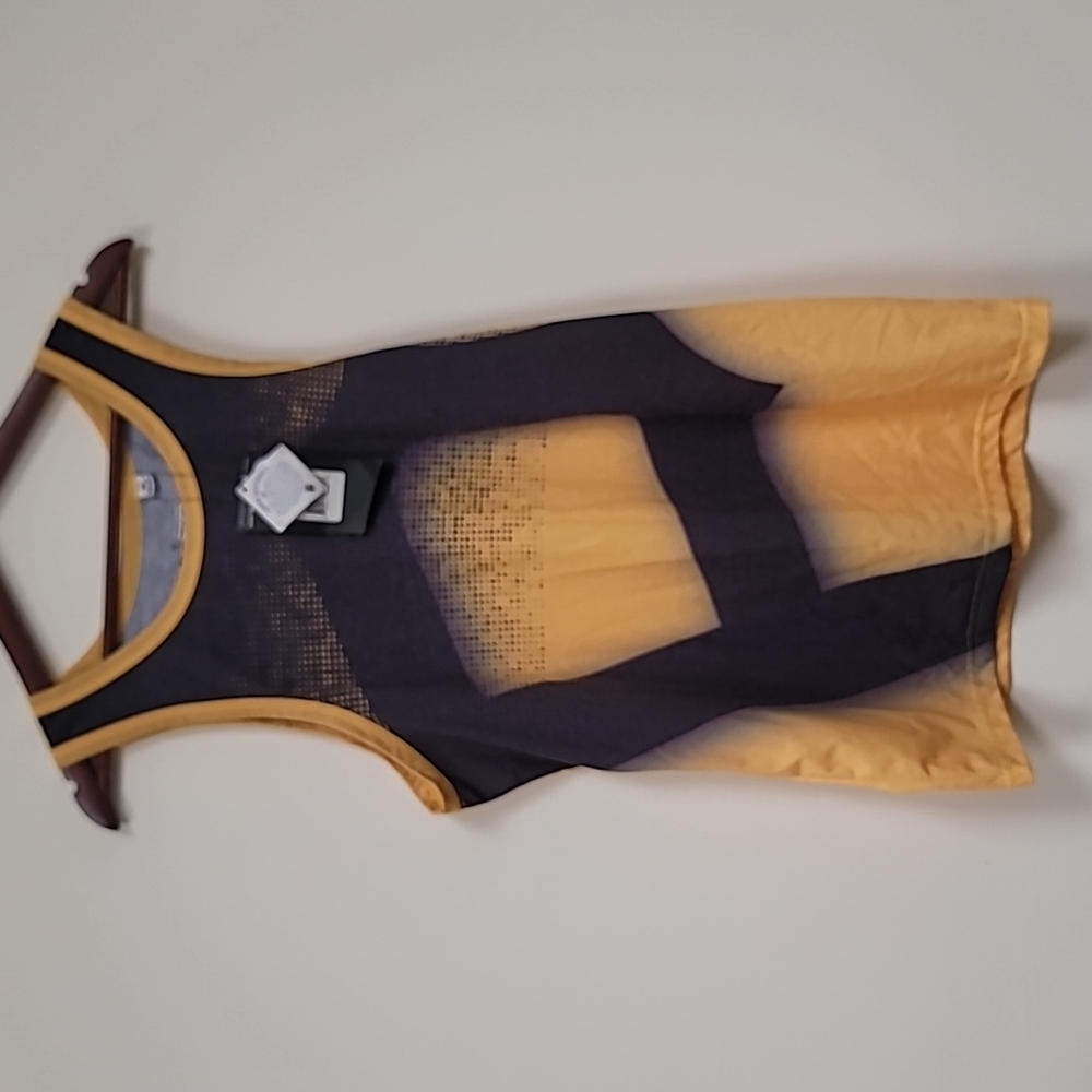 NWT Klew MLB Authentic Pittsburgh Pirates Mens yellow black Tank Top Small